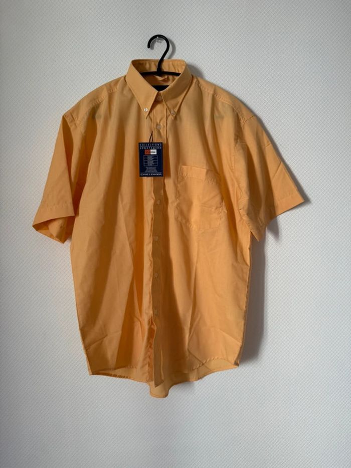 Chemise manche courte orange neuf taille M