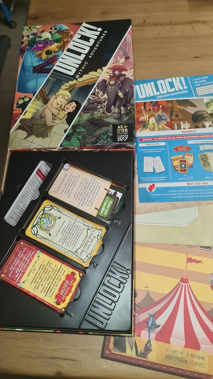 Jeu de société Unlock Mythic Adventures des éditions Space Cowboys