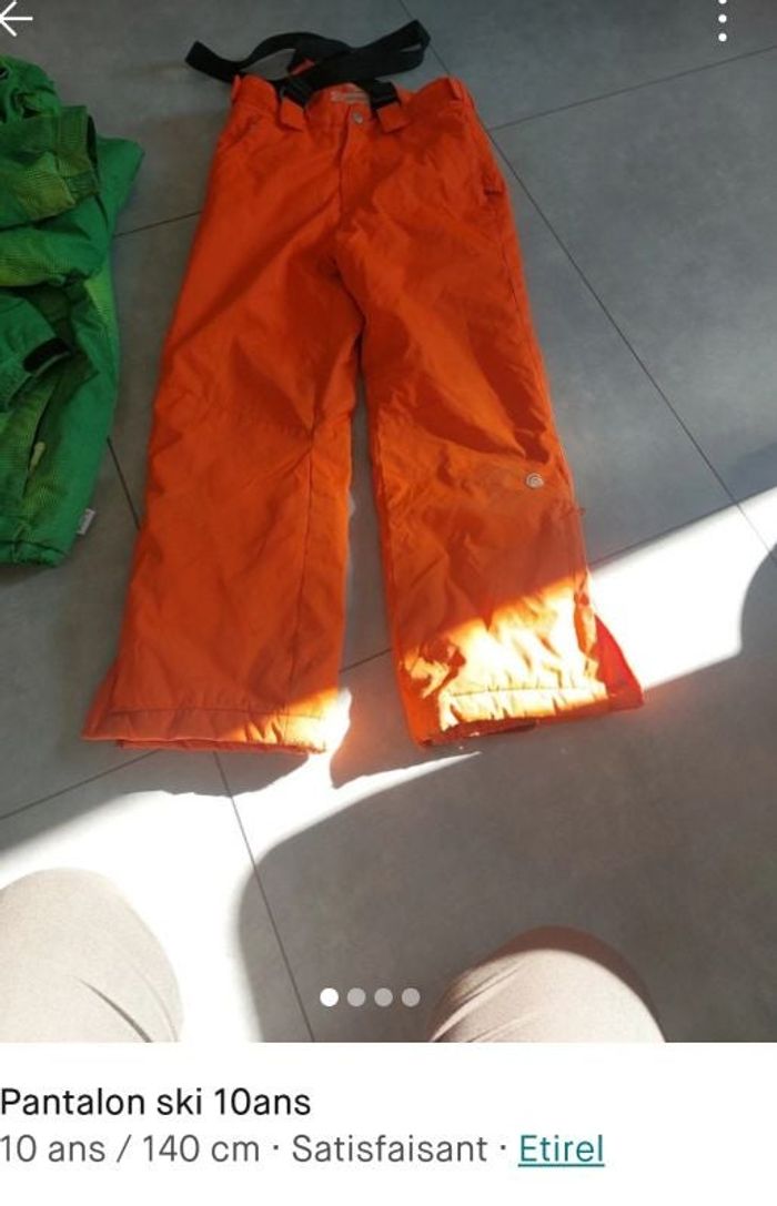 Pantalon de ski 10ans