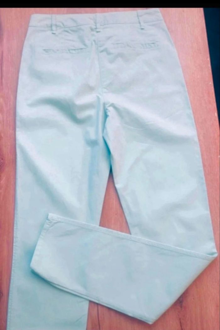 Pantalon Caroll taille 36 vert pastel amande Etat comme neuf - photo numéro 8