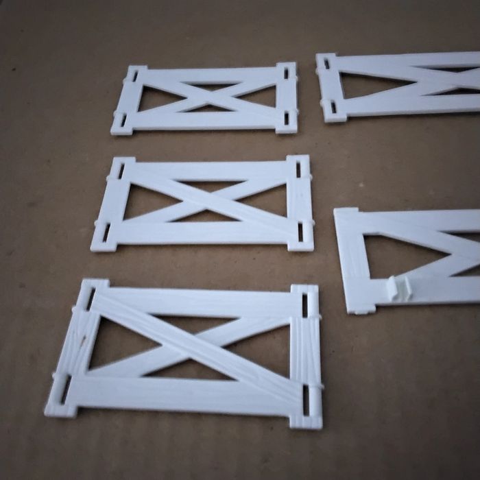 Lot de 5 barrières blanches Playmobil - photo numéro 3