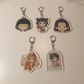 Manga les carnets de l'apothicaire lot de 5 portes clés