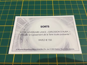 Carte sorts Votre adversaire lance Explosion d'aura Monopoly Duel Masters Hasbro Parker Wizards #A64