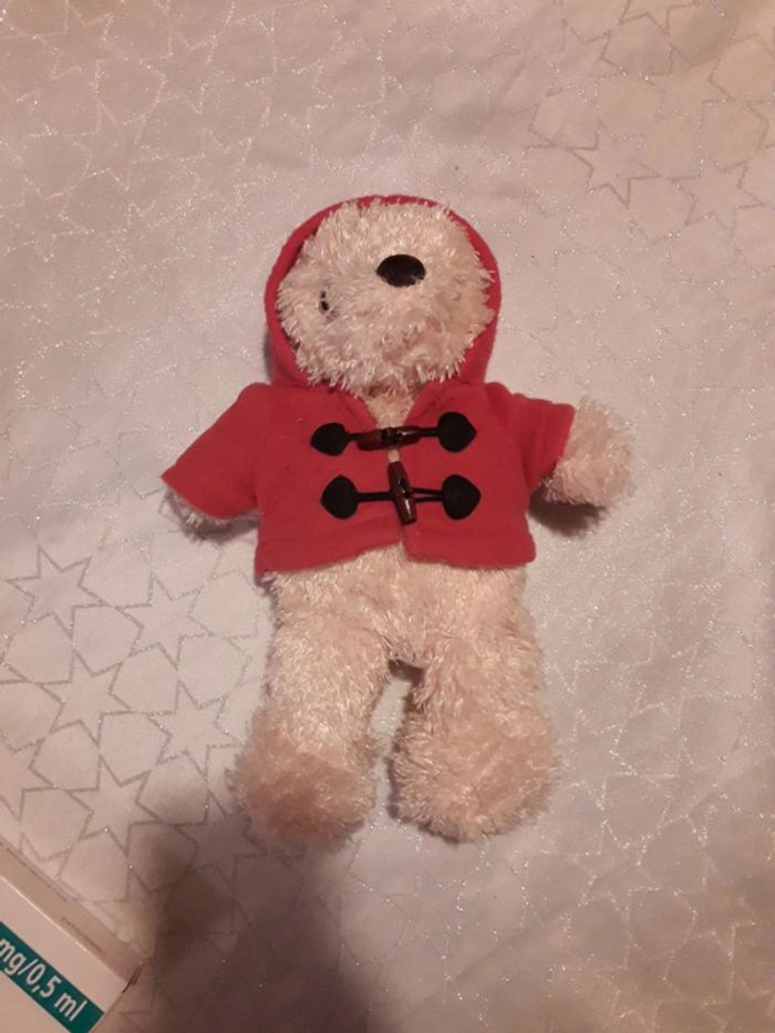 Friends more ourson et manteau duffercoat rose