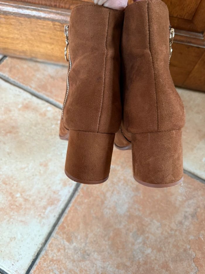 Bottines marron suédine taille 40 botega - photo numéro 3