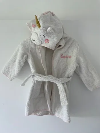 Peignoir licorne brodé Eugénie