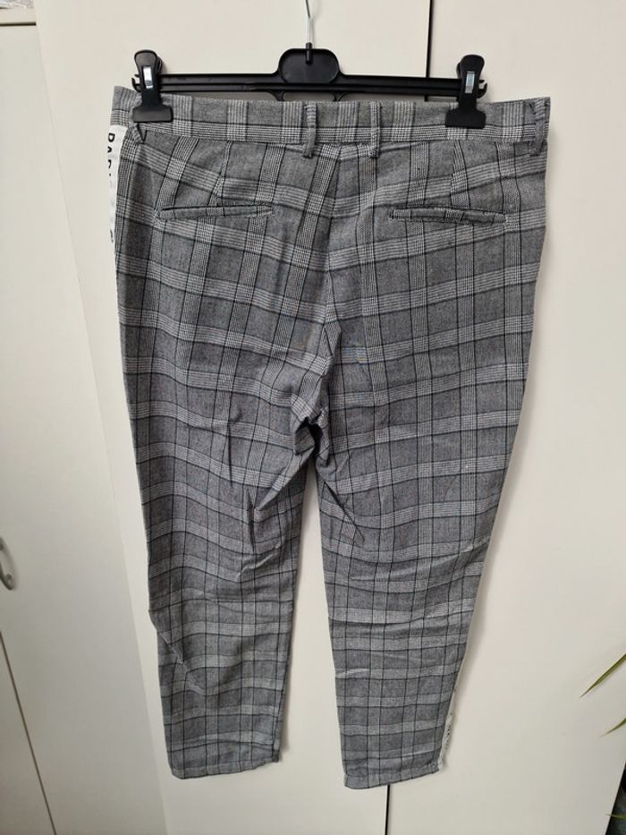 Pantalon Prince De Galles Gris Blanc Bandes Blanches Sixth June - photo numéro 7