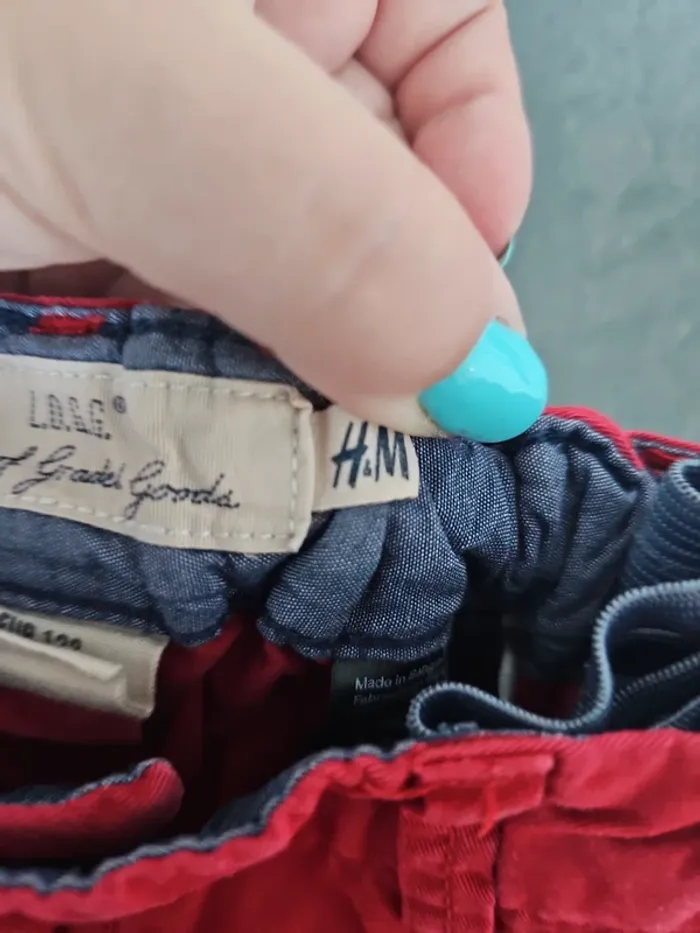 Pantalon rouge h&m 7/8 ans - photo numéro 5