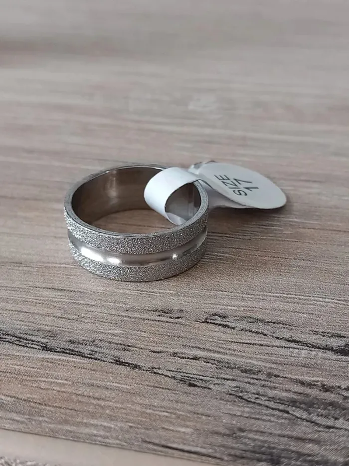 Bague acier inoxydable taille 17 (54) - photo numéro 3