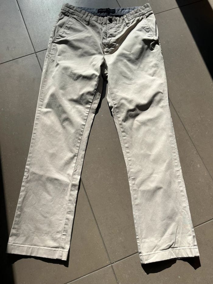 Pantalon chino beige Zara M