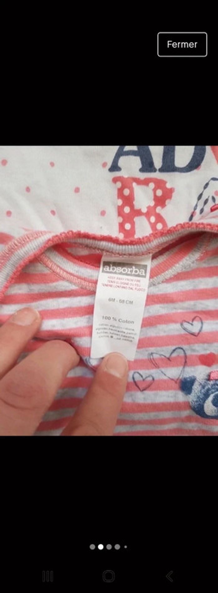 Lot de 4 bodies été fille 6mois - photo numéro 2