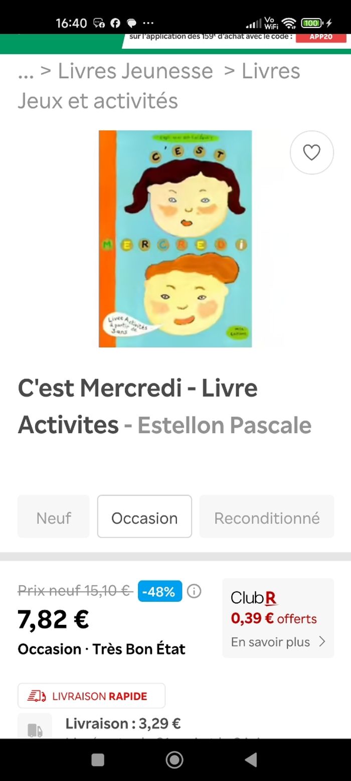 Livre d'activité " C'est Mercredi", c'est moi qui l'ai fait. Éditions Mila dès 3 ans - photo numéro 5