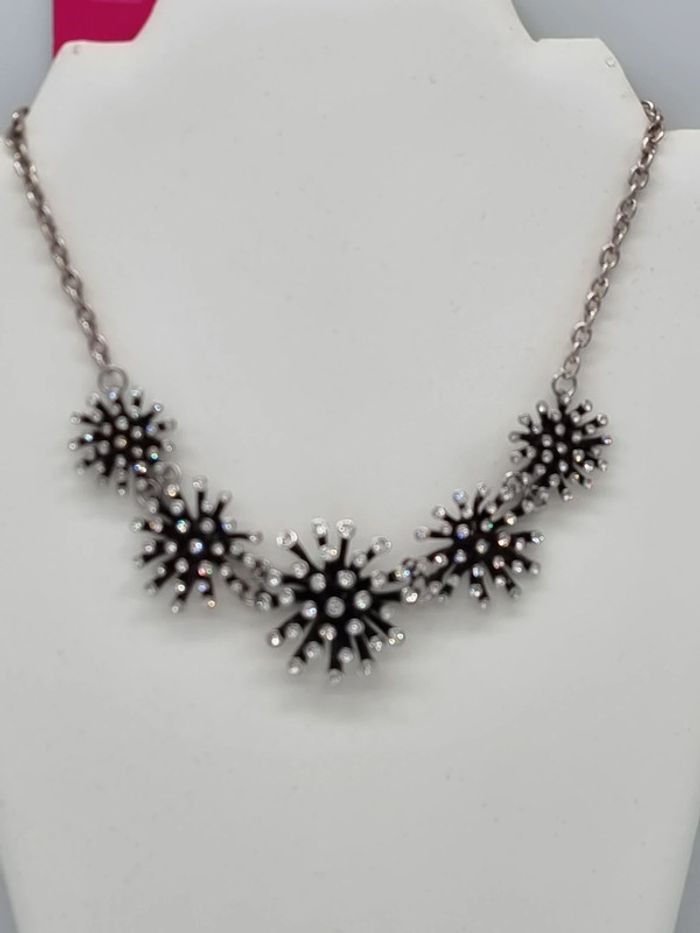 Armand Thiery collier strass et métal neuf - photo numéro 2
