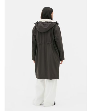 Veste longue  a doublure effet mouton retourner