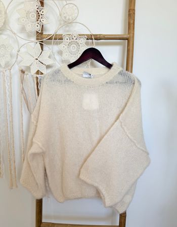 Pull Mohair Ecru 