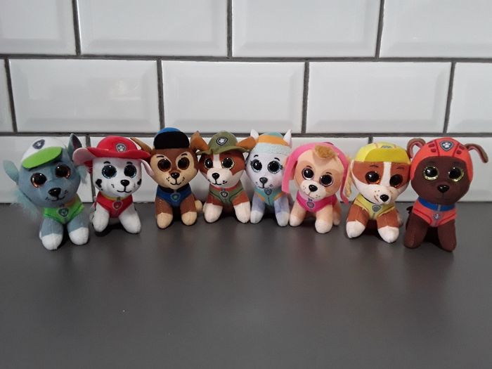 Lot de peluches TY pat patrouille