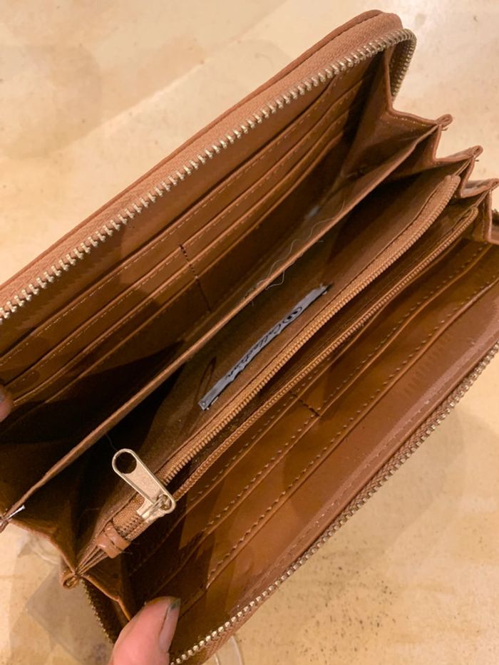 Joli portefeuille porte monnaie neuf marron - photo numéro 3