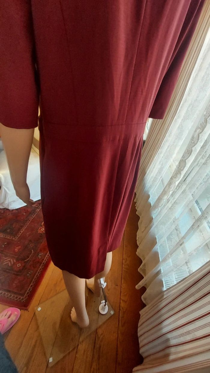 Robe Bordeaux  Sisley taille L - photo numéro 7
