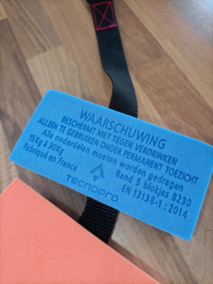 Ceinture de natation saumon et bleu technopro - photo numéro 2