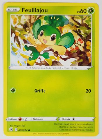 Carte Pokemon Feuillajou 007/264 ● Poing de Fusion FR ©