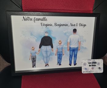 Cadre famille à personnalisé