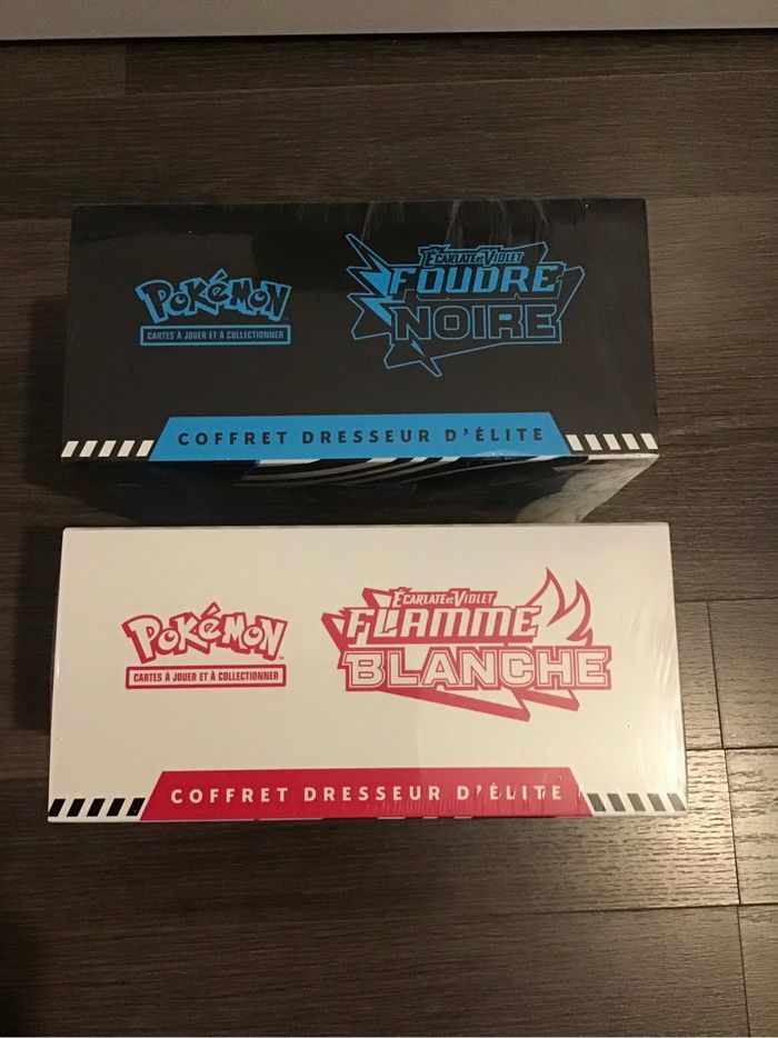 Duo ETB Cartes Pokémon foudre noire flamme blanche EV10.5 coffret dresseur d’élite - photo numéro 6