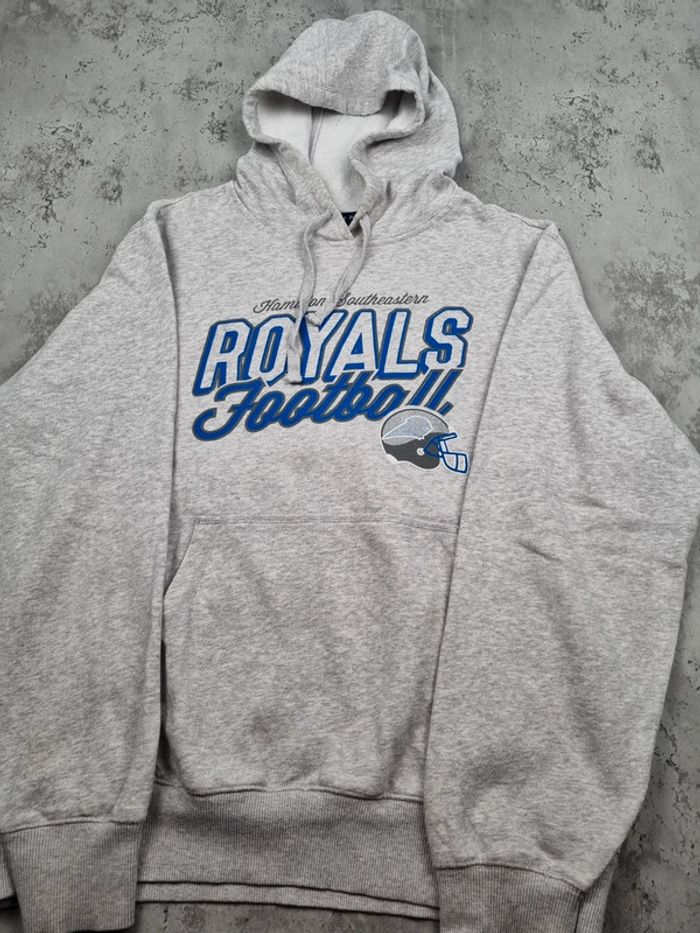 Pull à capuche universitaire Royals Football – Taille M Hommes - photo numéro 3