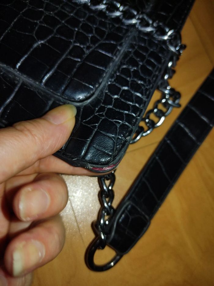 Sac a main rigide boucle et croco - photo numéro 10