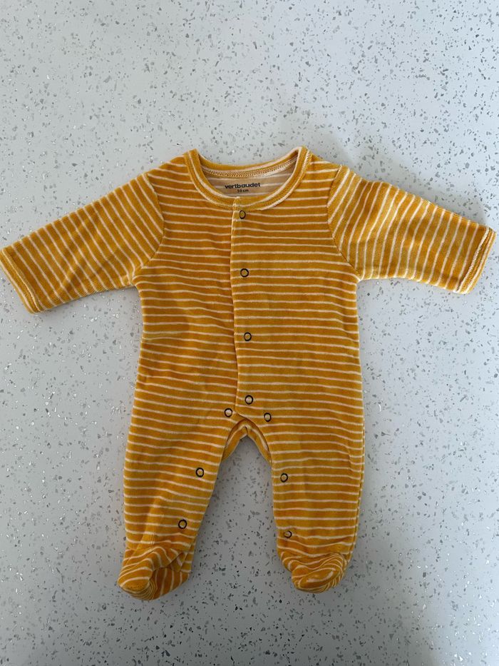 Grenouillere velour verbaudet 50 cm
