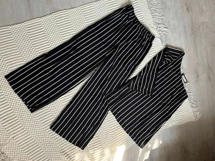 Pantalon wide legs et blouse assortie 38 - photo numéro 6