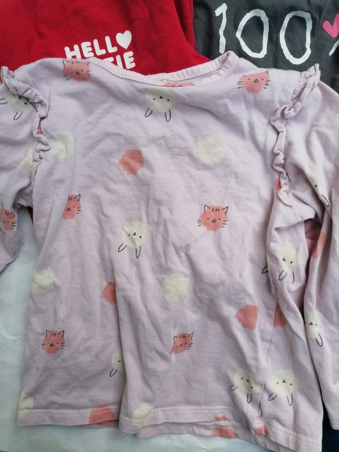Lot de 6 t-shirts manches longue 36 mois - photo numéro 3