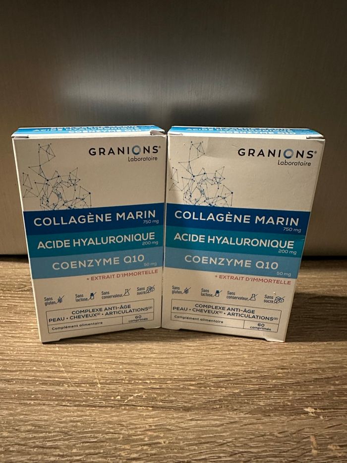2 boîtes de collagène marin Granions