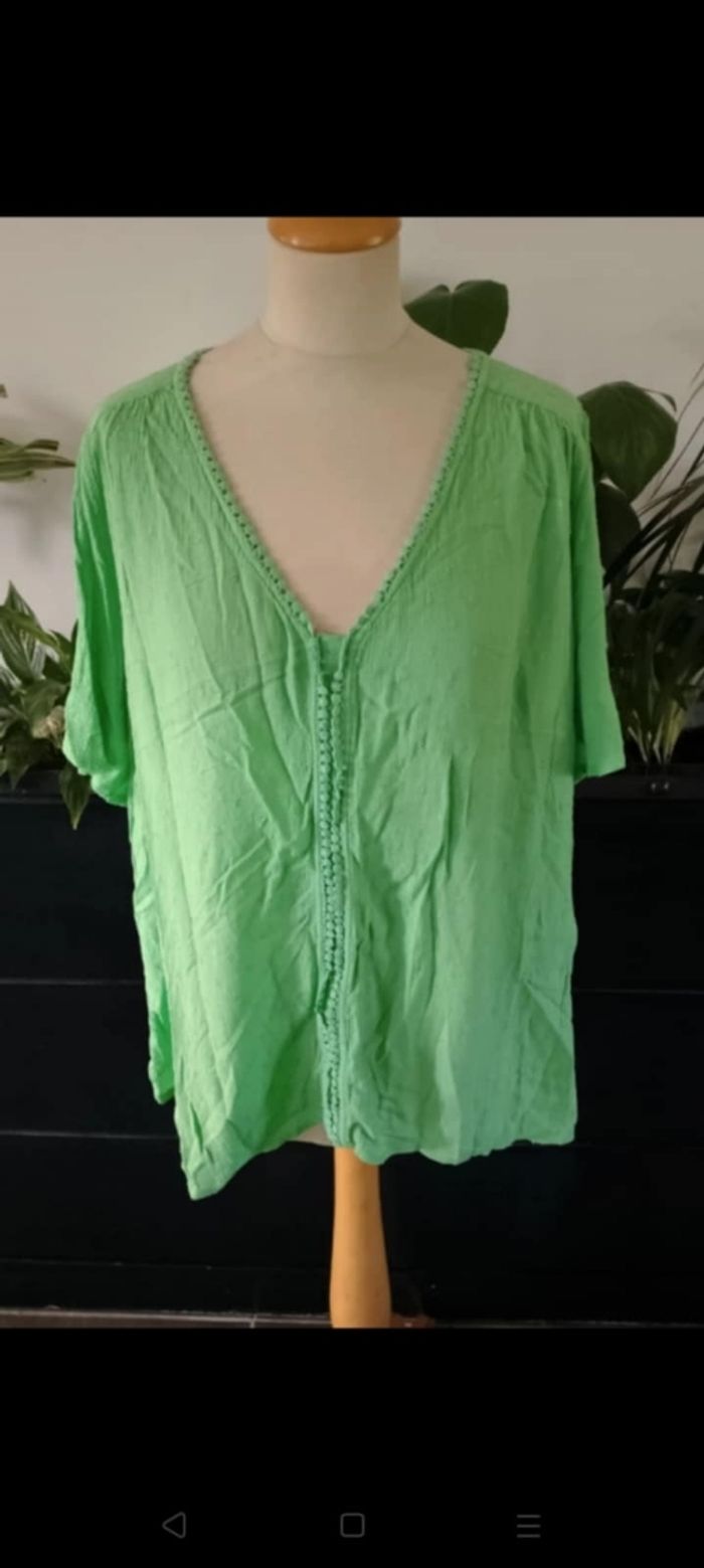 Blouse manches courtes Paprika