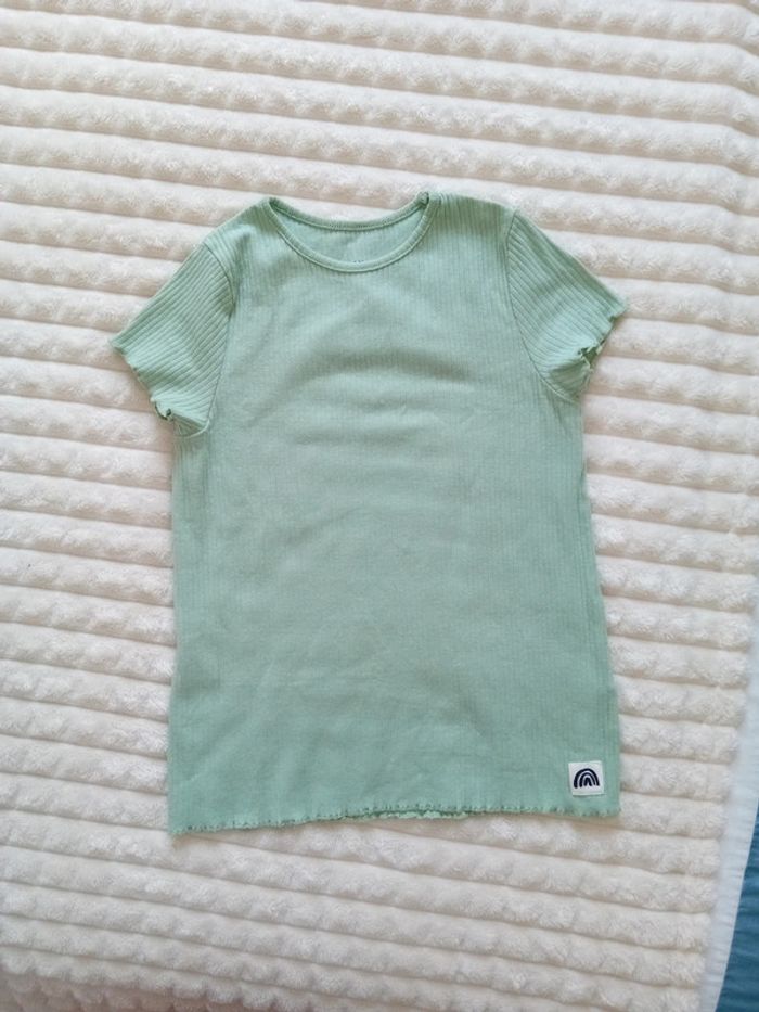 Tshirt en rib fille 8/10ans H&M 💚🌼 - photo numéro 2