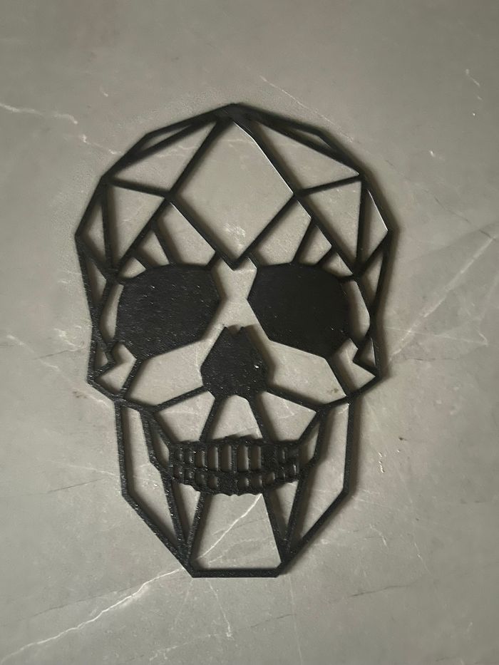 Art Mural - Tete de Mort Poly - photo numéro 2