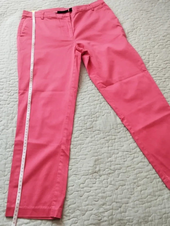Pantalon droit classique Kiabi rose été taille 38 femme - photo numéro 7
