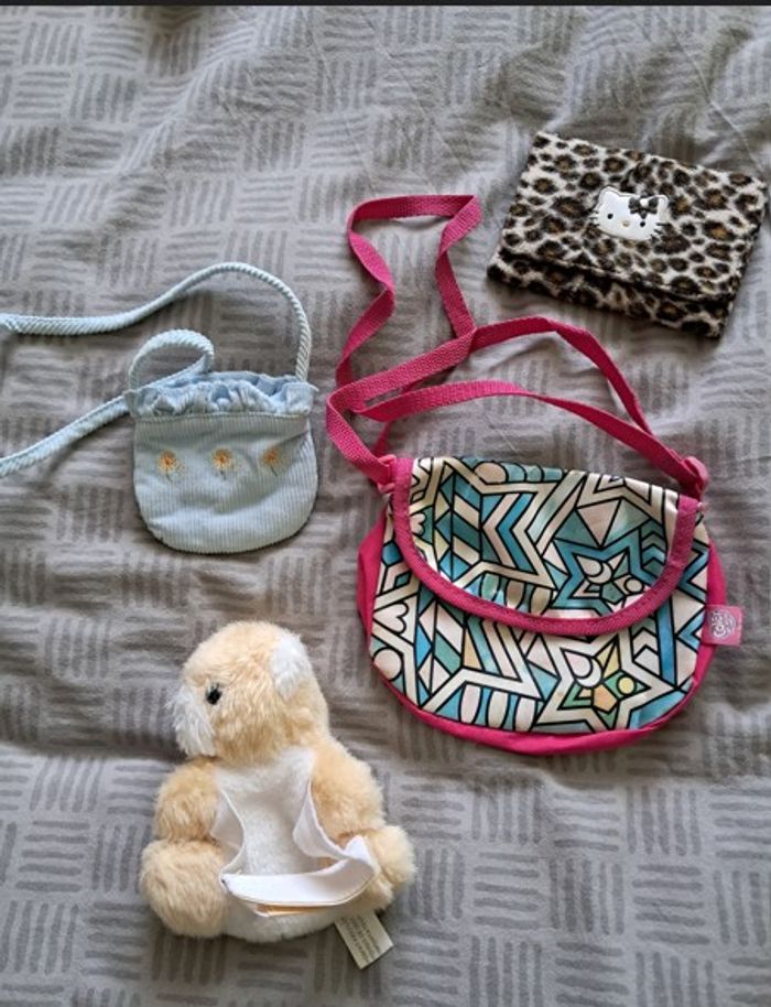 Lot sacs porte monnaie enfants, diverses tailles