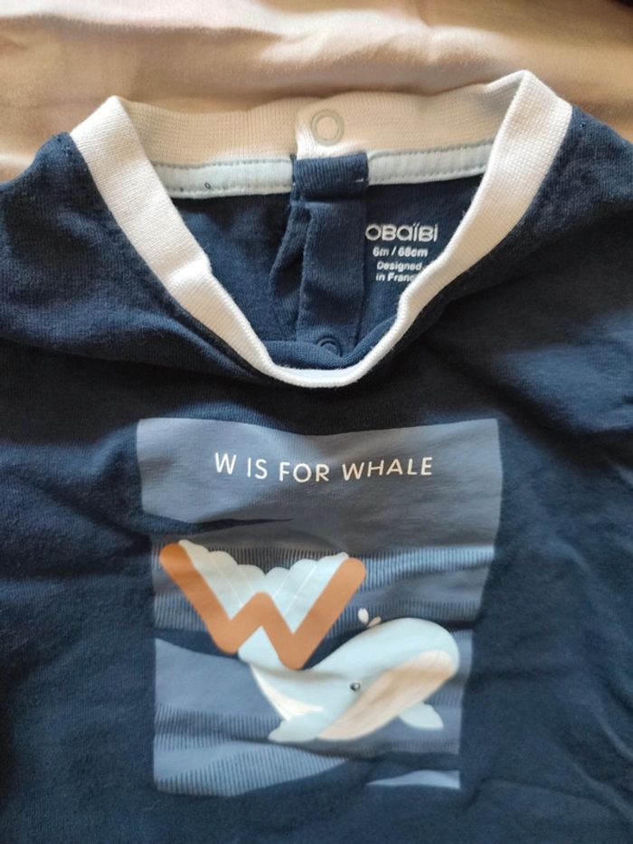 1 pull 1 manche longue Obaibi 6 mois - photo numéro 2