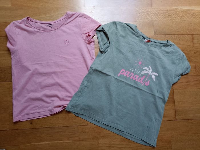 Lot tee shirt manches courtes été fille 8 ans - photo numéro 3