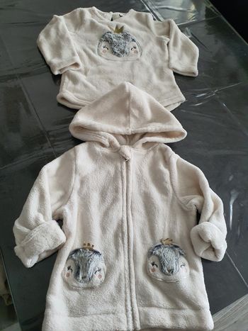 Ensemble veste zippée et pull