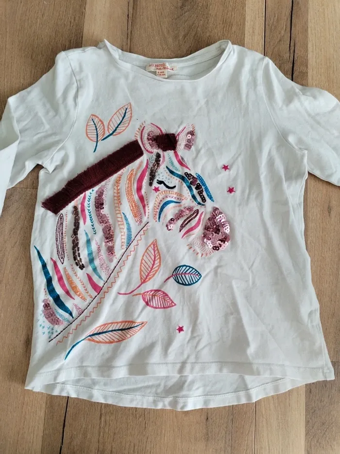 T-shirt fille 6 ans du pareil au même - photo numéro 2