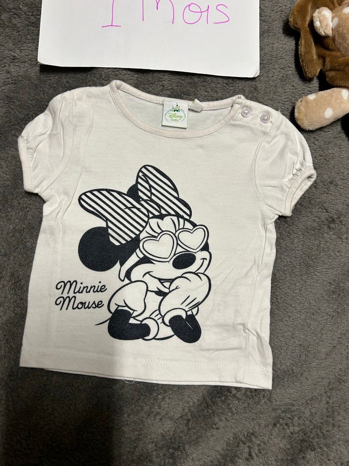 T-shirt Minnie 1 mois - photo numéro 2