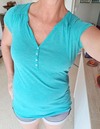 Débardeur camaïeu bleu /vert 36