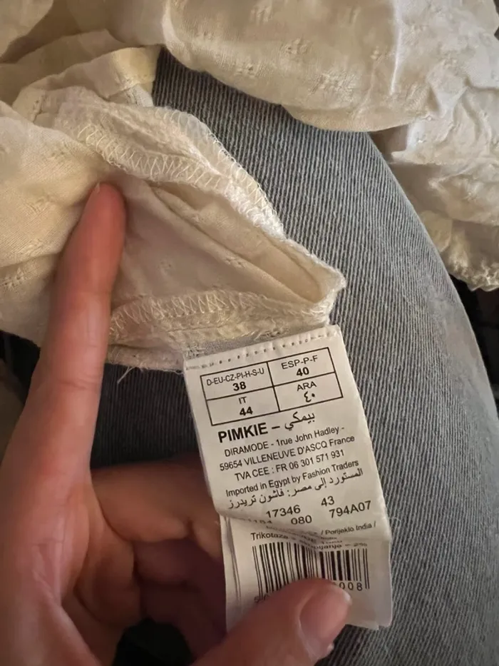 Chemise vintage chic parisienne - neuve - taille 40 - photo numéro 2