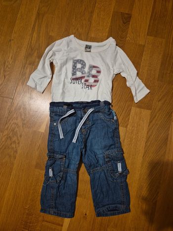 Ensemble tee-shirt et pantalon taille 6 mois