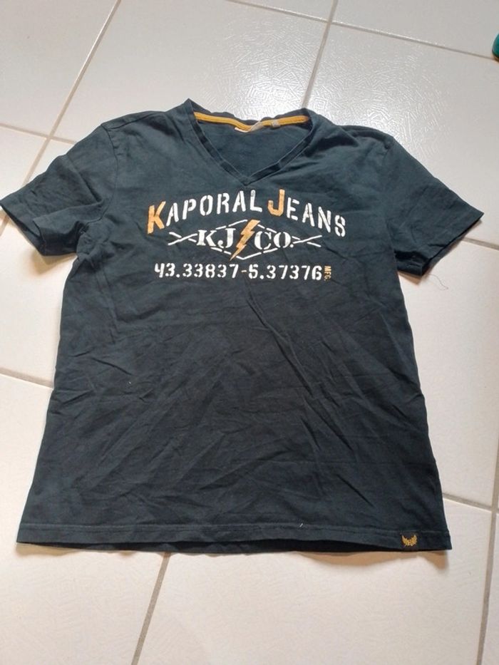T-shirt femme noir Col V Kaporal - photo numéro 7