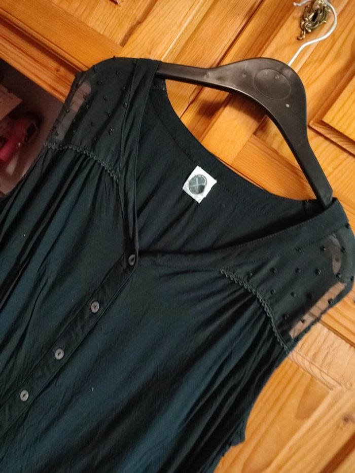 Chemise sans manche noir femme - photo numéro 3