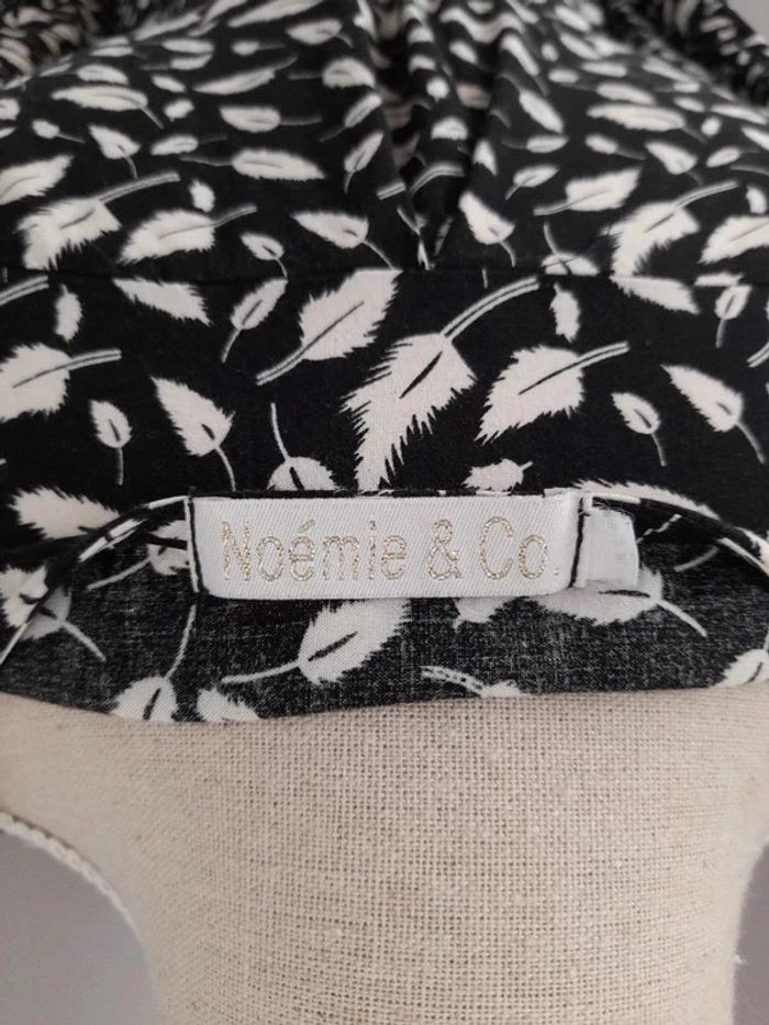 Blouse manches longues noire avec motifs plumes Noémie & Co t. 1 - photo numéro 4