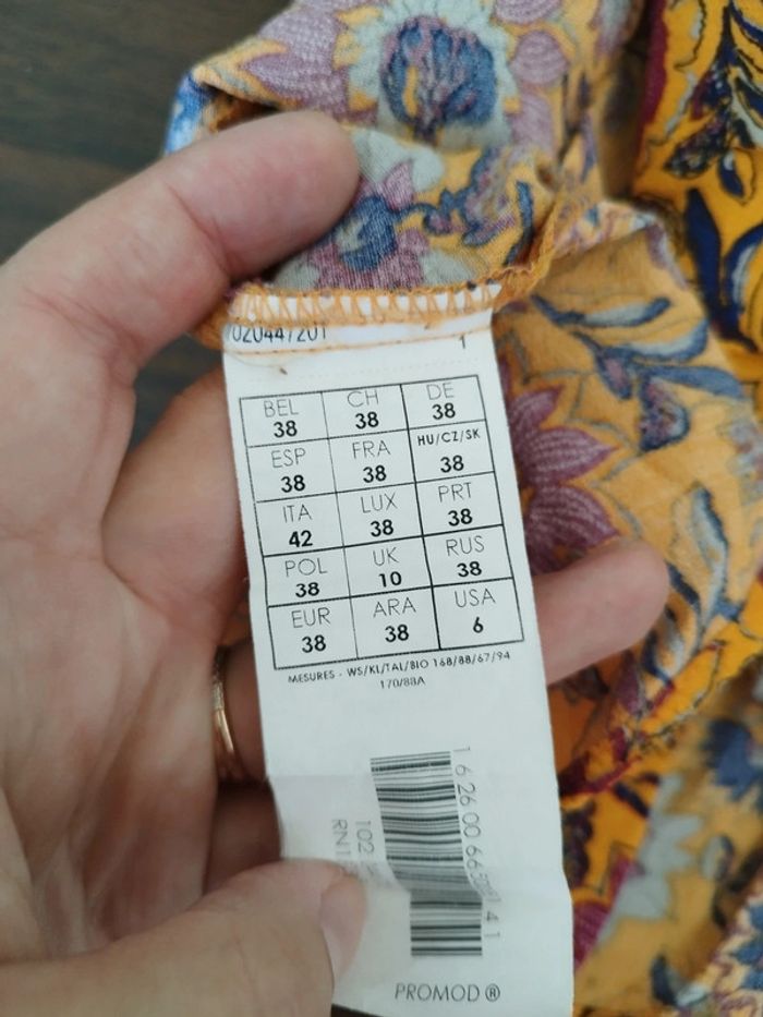Très joli top imprimé Promod taille 38 comme neuf - photo numéro 4