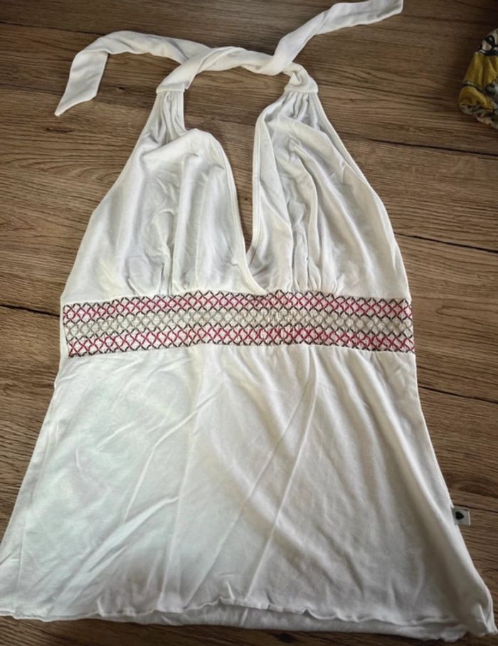 Joli haut sans bretelles dos nu Morgan - Blanc - Taille 38
